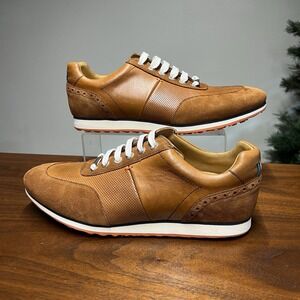 Royal Albartross (11) Driver Golf Shoes Brown Handmade Leather Suede Spikeless